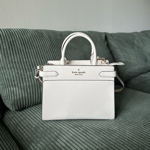 Cream Crossbody Tote Bag - Picture 2 of 8